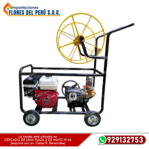 MOTOFUMIGADORA CON ENRROLLADOR DE MANGUERA MOTOR HONDA 5.5 HP