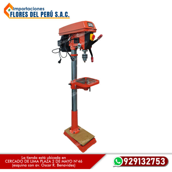 taladro de columna 1.5 hp derek motors