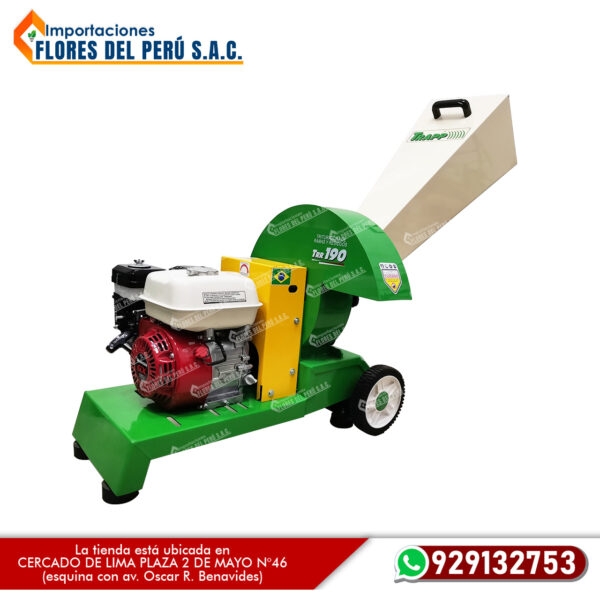 chipeadora de ramas trapp trr190 motor honda gx160 de 5.5 hp